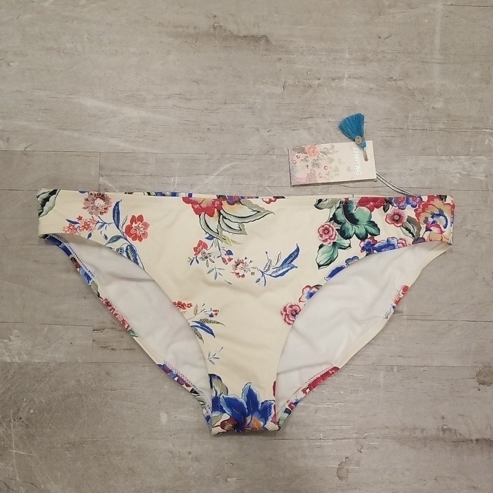 💕JOHNNY WAS💕 Maya Hipster Bikini Bottoms ~ Multi-Color Floral Print XL